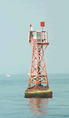Port lateral pillar buoy.
